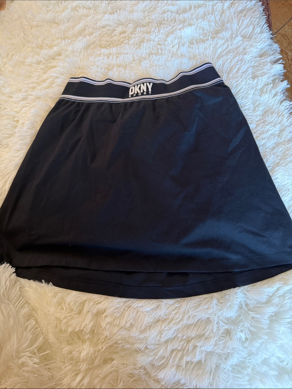 PINK Victoria's Secret Black Mini Skirt with Logo Waistband